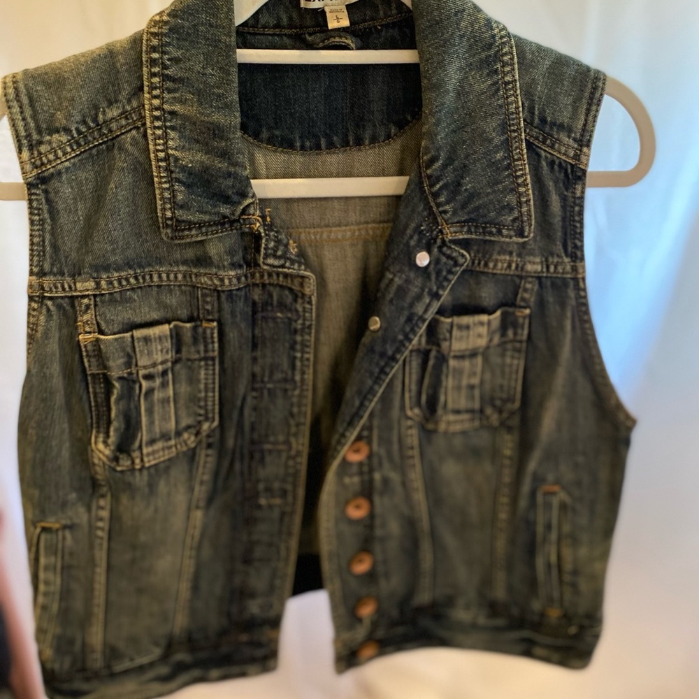 Express Denim Vest Size L